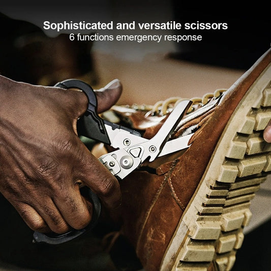 Trauma Shears, 6 in 1 Foldable Emergency Response Scissors